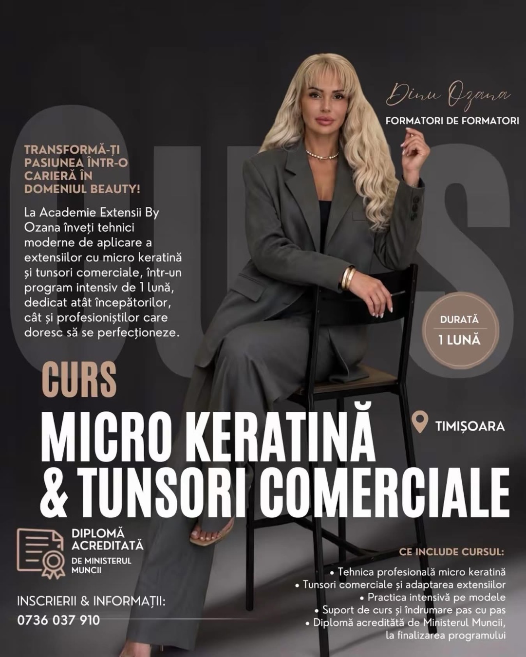 Curs Micro Keratină & Tunsori Comerciale